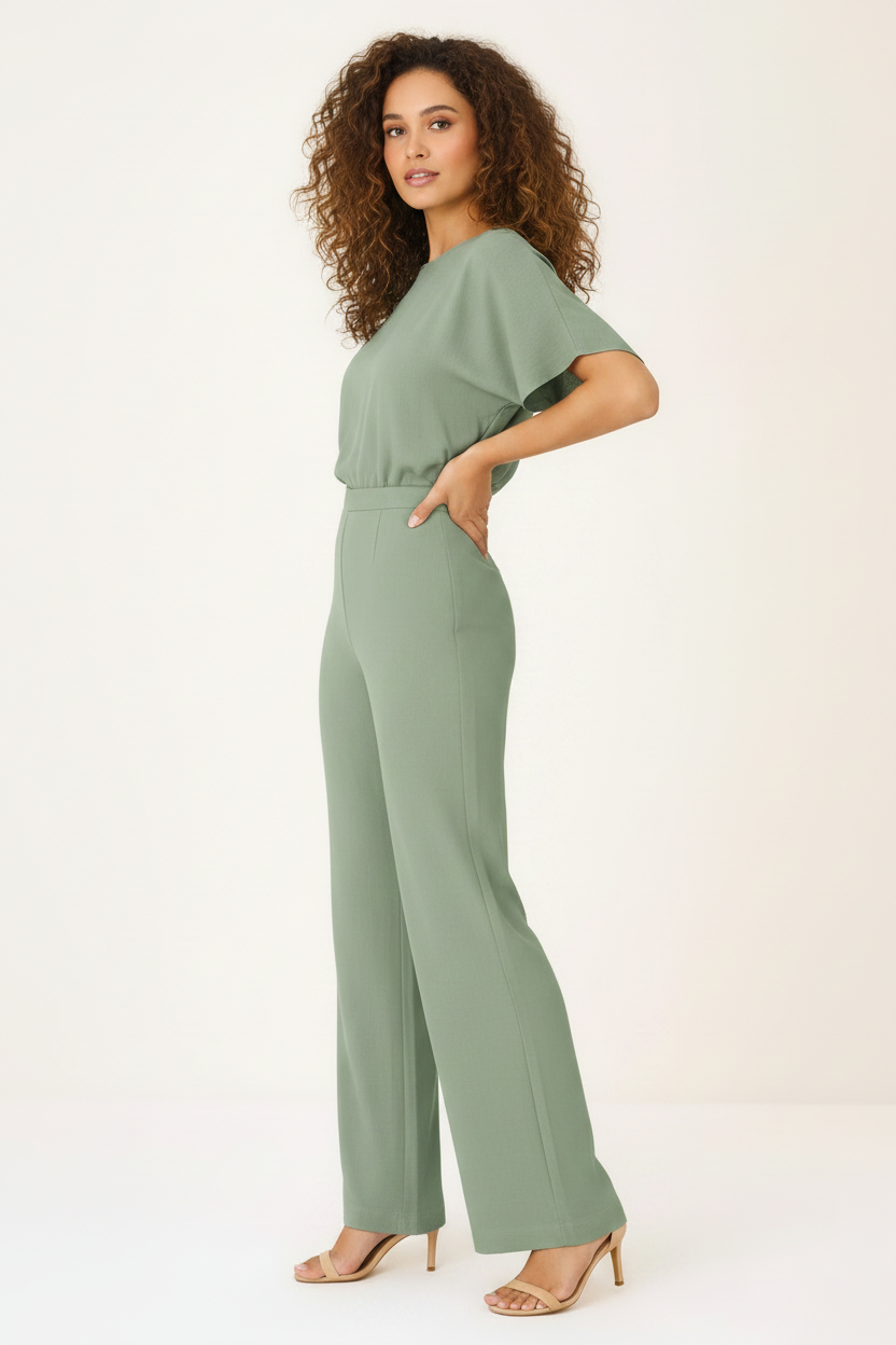 Casual Jumpsuit Dames Sienna | Zwart Rood Beige Groen | S–XL | Valoryn