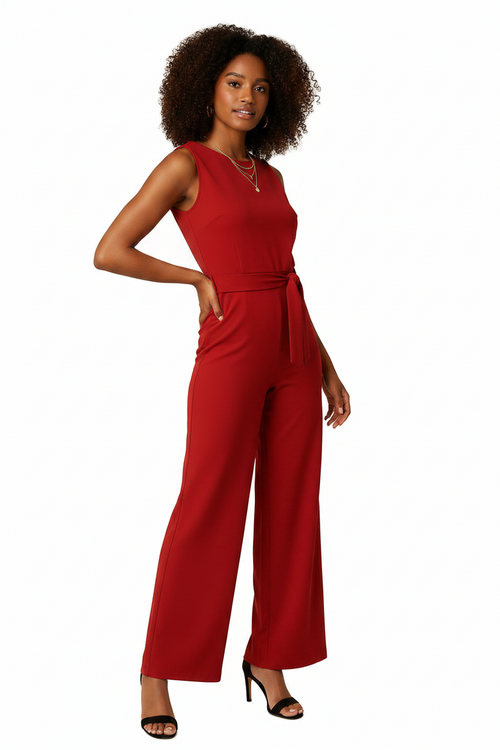 Casual Jumpsuit Dames Sienna | Zwart Rood Beige Groen | S–XL | Valoryn