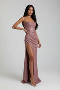 Glamour Avondjurk Dames | Pailletten | Hoge Split | Gala Afstudeerjurk