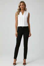 Mouwloze Vest Top | V-hals | Lente Zomer | Wit Zwart Geel